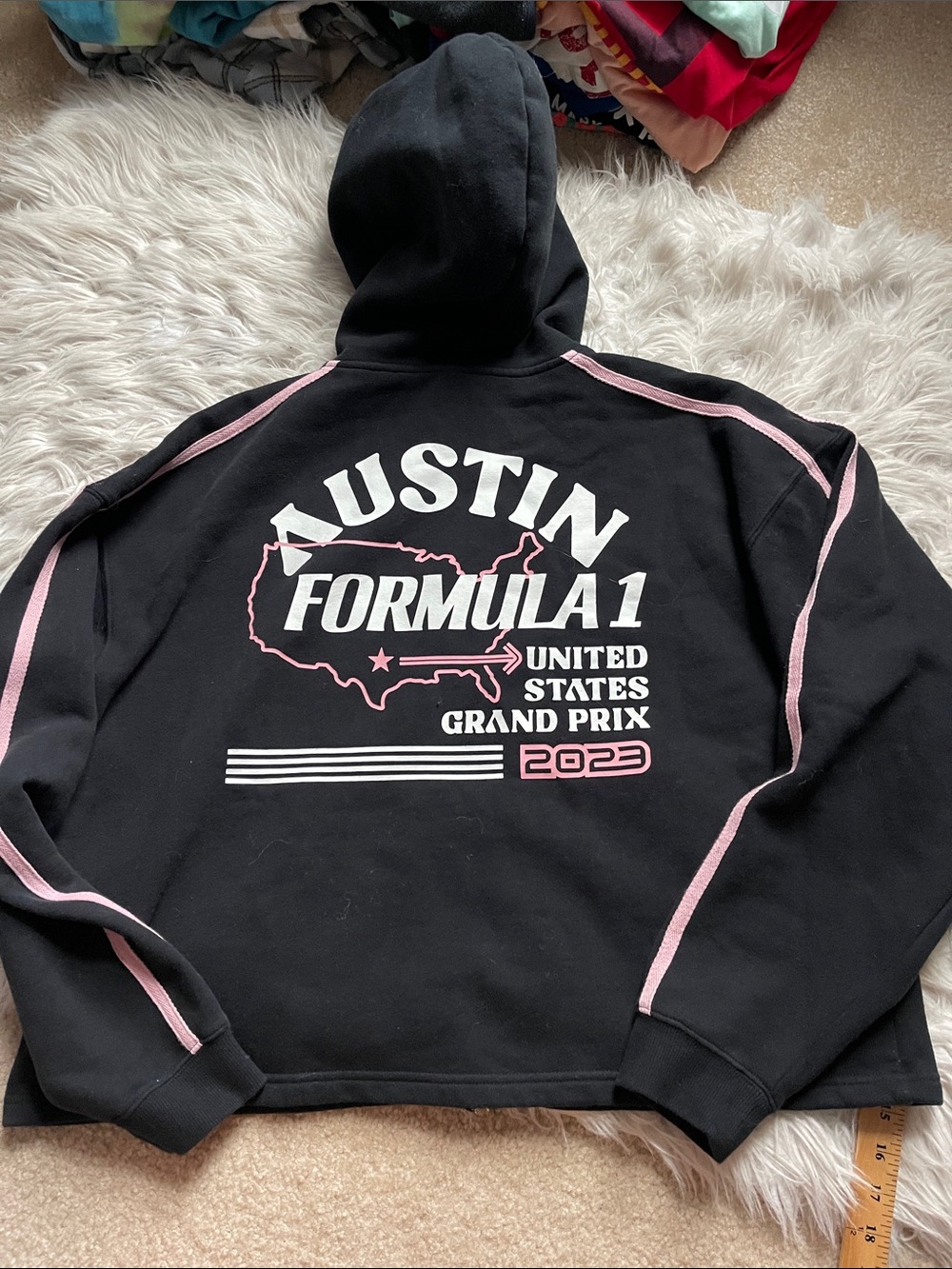 Austin Formula 1 Black & Pink Hoodie - 2023 United States Grand Prix